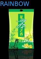 চকচকে সাইড Gusset চা প্যাকেজিং ব্যাগ অ্যালুমিনিয়াম ফয়েল, সবুজ টিন টফি কফি পাউন্ড