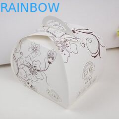 ফ্রন্ট রাউন্ড উইন্ডো সঙ্গে ক্যান্ডি প্যাকেজিং জন্য হোয়াইট কraft পেপার ব্যাগ