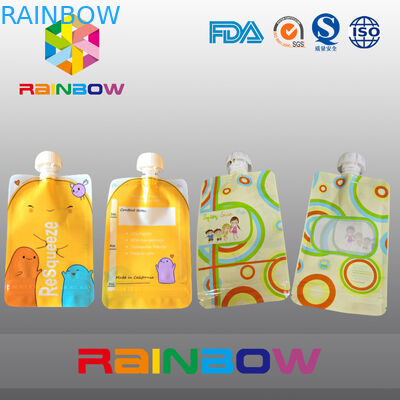 কাস্টমাইজড মুদ্রিত স্পাউথ পাউন্ড প্যাকেজিং, তরল প্যাকেজিং জন্য অগ্রভাগ ব্যাগ