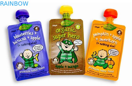 ট্রান্সপারেন্ট সাইড গেসেট পাউচ ওয়াটার / বেভারেজ, জিপারের সাথে ডপ্যাক