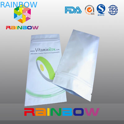 হোয়াইট ব্লক নীচে খাদ্য গ্রেড প্লাস্টিক থালা প্যাকেজিং অ্যালুমিনিয়াম ফয়েল কাস্টম মুদ্রিত সঙ্গে