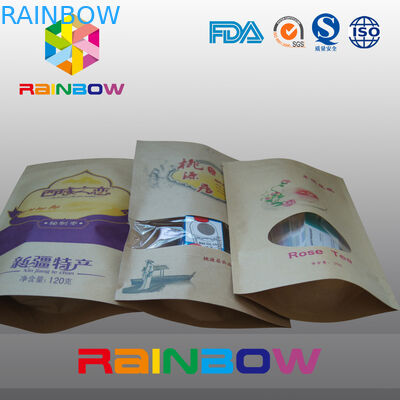 কাস্টম মুদ্রণ কাগজ স্ন্যাক ব্যাগ প্যাকেজিং, Ziplock সঙ্গে খাদ্য গ্রেড স্ন্যাক Doupack