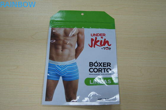 পুরুষের আন্ডারওয়্যার ব্যাগ প্লাস্টিকের পাইচ পেষকিং জনির সাথে ননী পাউচ