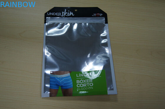 পুরুষের আন্ডারওয়্যার ব্যাগ প্লাস্টিকের পাইচ পেষকিং জনির সাথে ননী পাউচ