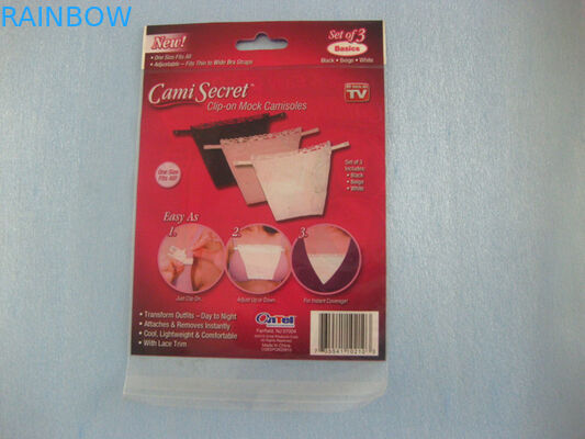 ব্রা, মহিলাদের অন্তর্বাস জন্য Red প্লাস্টিক প্লাস্টিক পাইচ প্যাকেজিং ক্যামি গোপন ব্যাগ