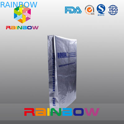 প্রোটিন পাউডার প্যাকেজিং জন্য 25kgs নীচে Gusset অ্যালুমিনিয়াম ফয়েল পেষণকারী