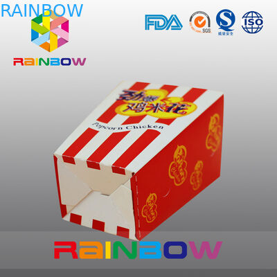 দ্রুত খাদ্য কাস্টমাইজড কাগজ ব্যাগ Popcorn ভাজা চিকেন কাগজ ব্যাগ