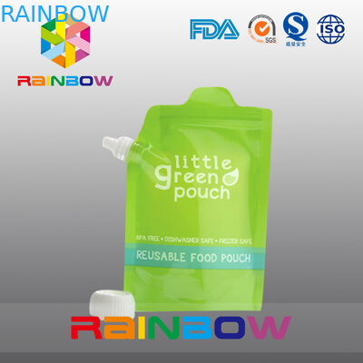 উপরে জিমপার সঙ্গে পুনর্ব্যবহারযোগ্য শিশুর খাদ্য স্পাউথ পাউন্ড প্যাকেজিং আপ স্ট্যান্ড