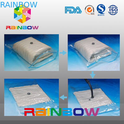 পরিষ্কার কিল্ট সংকুচিত খাদ্য ভ্যাকুয়াম সীল ব্যাগ / কস্টম প্লাস্টিক ভ্যাকুয়াম সংগ্রহস্থল পাইচ