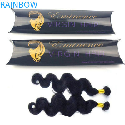 চুল এক্সটেনশন কাগজ বক্স প্যাকেজিং পরিষ্কার উইন্ডো, চুল এক্সটেনশন কাগজ বক্স সঙ্গে