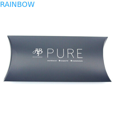 মুদ্রিত লোগো, কাস্টম পরিষেবা প্রদান সঙ্গে চকচকে কালো চুল এক্সটেনশন কাগজ বক্স প্যাকেজিং