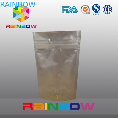 সামনে স্বচ্ছ প্রদর্শন বাদাম এবং মটরশুটি প্যাকেজিং জন্য ফিরে ফয়েল থলি প্রদর্শন