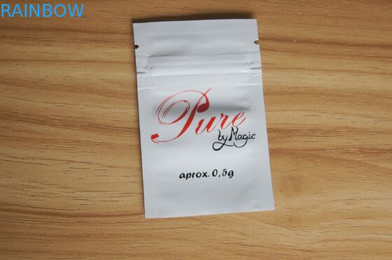 শয়নকারী হোয়াইট ছোট জিপলক সার কারখানা প্যাকেজিং বাড়ানোর জন্য প্লাস্টিক স্বয়ং সীল ব্যাগ মামলা