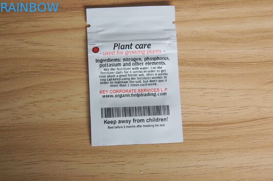 শয়নকারী হোয়াইট ছোট জিপলক সার কারখানা প্যাকেজিং বাড়ানোর জন্য প্লাস্টিক স্বয়ং সীল ব্যাগ মামলা