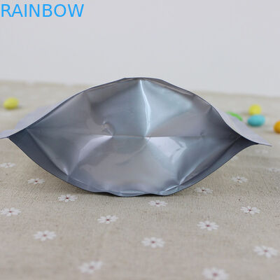 স্বয়ং স্থায়ী রূপালী অ্যালুমিনিয়াম ফয়েল Ziplock পাউচ প্লাস্টিক পাইচ Quinoa বীজ জন্য প্যাকেজিং