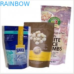 কুকুর / ফাটল প্যাকেজিং ব্যাগ জন্য Reseableable জপ্পার প্লাস্টিক থালা প্যাকেজিং ব্যাগ