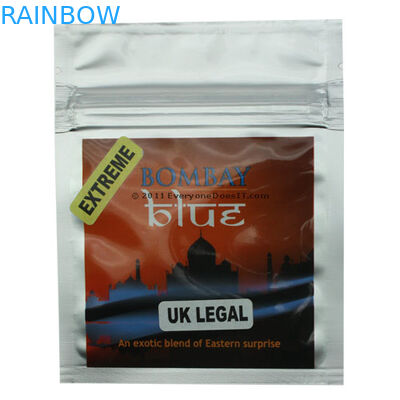 Reseach রাসায়নিক পাউডার / বড়ি ব্যাগ, মুদ্রিত লেবেল সঙ্গে ফয়েল ভেষজ ধূপ প্যাকেজিং ব্যাগ