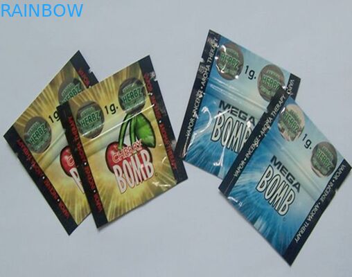 ক্যালিফোর্নিয়া ড্রিম হার্বাল Incens ব্যাগ / Mylar জিপার গবেষণা রসাল পিল Sachet