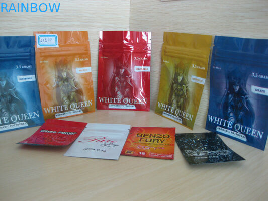 অ্যালুমিনিয়াম ফয়েল Ziplock হার্বাল ধূপ প্যাকেজিং / Smokeless তামাক / চিউইং তামাকের ব্যাগ