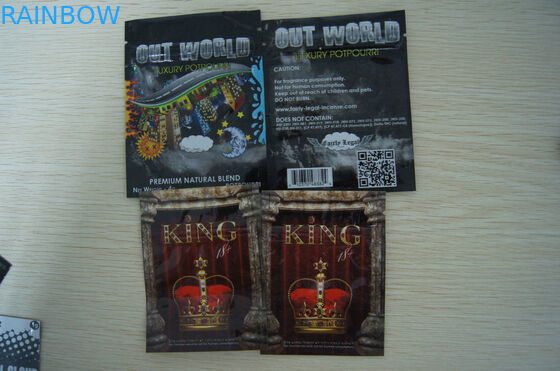 গবেষণা পিল Sachet / গবেষণা পাউডার ব্যাগ / জিপার সঙ্গে ভেষজ ধূপ পাউন্ড