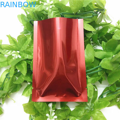 কাস্টম মুদ্রিত মাইলার জিপলক ব্যাগ ফুড স্টোরেজ প্যাকেজিংয়ের জন্য স্ট্যান্ড মাপের সাথে লাল মাইলার ব্যাগ