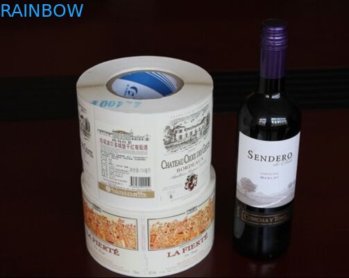 কাস্টমাইজড ডিজাইন ওয়াটারপ্রুফ রেড ওয়াইন সঙ্কুচিত আঠালো লেবেল স্বয়ং আঠালো বোতল লেবেল