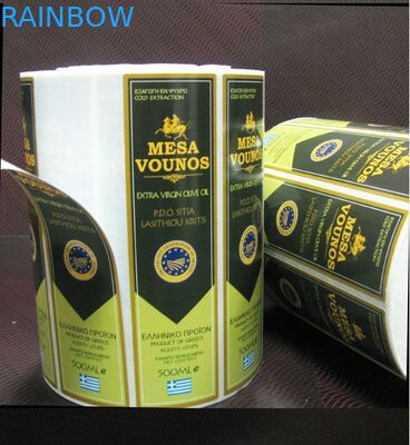 হট স্ট্যাম্পিং কাস্টম ডিজাইন রেড ওয়াইন / প্রাইভেট লেবেল স্টিকারের বোতল লেবেল