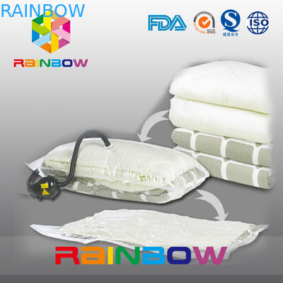 বড় স্পেস সেভিং স্টোরেজ ব্যাগ / ভ্যাকুয়াম ভ্রমণ ভ্যাকুয়াম স্পেস ব্যাগ পোশাকের জন্য, ডিকট