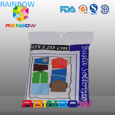 প্লাস্টিক বিগ স্পেস খাদ্য ভ্যাকুয়াম সীল ব্যাগ / কুইট ভ্যাকুয়াম সংগ্রহস্থল ব্যাগ