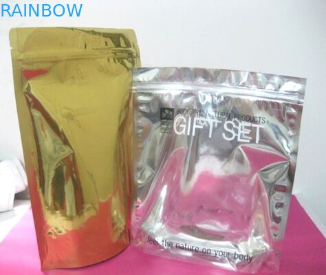 ম্যাট সারফেস স্ট্যান্ড আপ প্রসাধনী ব্যাগ / পার্ল পাউডার প্যাকেজিং পাউচ Ziplock