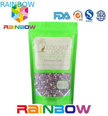 কাস্টমাইজড স্ন্যাক ব্যাগ প্যাকেজিং সিড প্যাকেজিংয়ের জন্য জিপলক উপরের গসেট স্ট্যান্ড করুন