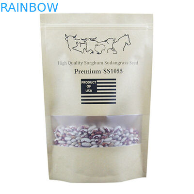 কাস্টম মুদ্রিত কড়া কাগজ ব্যাগ উদ্ভিদ বীজ জন্য Reseableable মুদ্রিত উইন্ডো