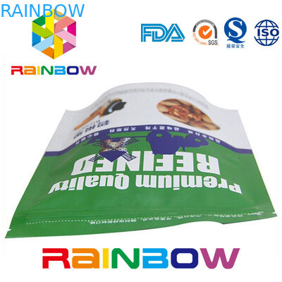 কাস্টমাইজড মুদ্রিত ডয় প্যাক বাদাম পাচ প্যাকেজিং জিপার এবং টিয়ার নোট