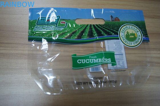 খাদ্য গ্রেড স্বচ্ছ তাজা ফল সবজি প্লাস্টিক স্টোরেজ জipper প্যাকেজিং ব্যাগ