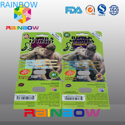 কাস্টমাইজড পেপার ব্লিস্টার কার্ড প্যাকেজিং পেপার কার্ড ফর সেলিক পিলস