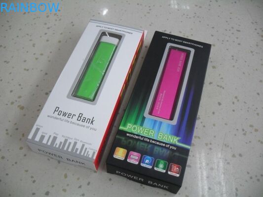 পাওয়ার ব্যাংকের জন্য উইন্ডো সহ কাস্টমাইজড ডিজাইন ফোলিং হ্যান্ডিং পেপার বক্স প্যাকেজিং