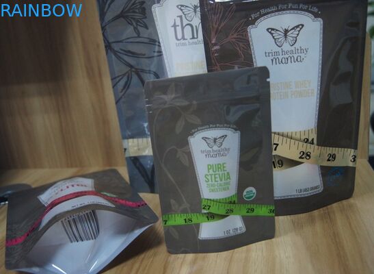 পিইট / PE বিভিন্ন গন্ধ চিনি চকচকে Doypack প্লাস্টিকের পেষণকারী জিপার সঙ্গে প্যাকেজিং