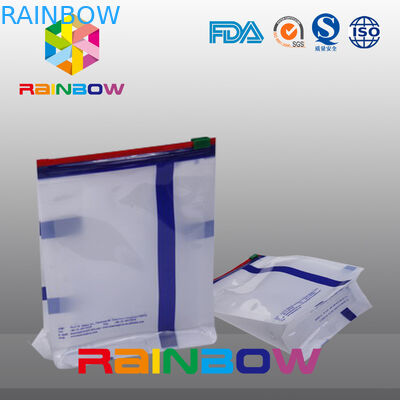 খাদ্য প্যাকেজিং জন্য স্লাইড Ziplock সঙ্গে কাস্টম ফাইল সাদা কোয়ালা সীল ফ্ল্যাট নীচে Gusset পাউন্ড