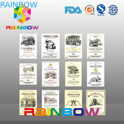 কাগজ চুম্বক স্টিকার কাগজ লেবেল, স্বাস্থ্য খাদ্য জন্য অনিয়মিত সিল্ক স্ক্রিন ওয়াইন লেবেল