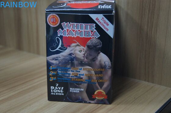 যৌন বর্ধনশীল পিলেস প্রদর্শন কাগজ বক্স এবং কার্ড কালো প্যান্থার বক্সগুলিতে