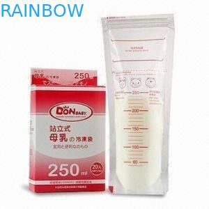 কাস্টম মেড প্লাস্টিক পেষণকারী প্যাকেজিং, স্তন দুধ স্টোরেজ ব্যাগ