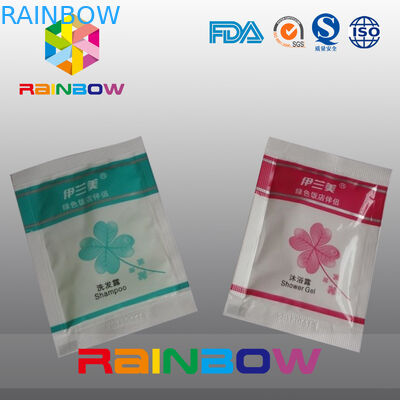 তিনটি - শ্যাম্পু / শাওয়ার জেল প্যাকেজিং জন্য সাইড সীলমোহর পাউন্ড প্রসাধনী প্যাকেজিং ব্যাগ