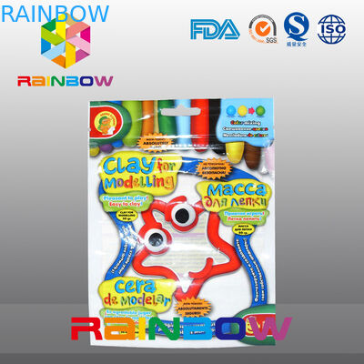 কাস্টম লোগো কলোফুল থ্রি সাইড সীল স্লাইড প্লাস্টিক পাইচ ক্যান্ডি / স্নেক ফুডের জন্য প্যাকেজিং