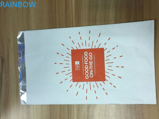 ক্রাফ্ট কাগজ রেখাযুক্ত ফয়েল ভিতরে রোস্ট চিকেন প্যাকেজিং ব্যাগ কাস্টমাইজড ডিজাইন