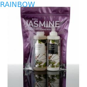 স্পর্শকাতর ফ্রন্ট ডিসপ্লে প্লাস্টিকের অঙ্গরাগ প্যাকেজিং ব্যাগ জipper সঙ্গে