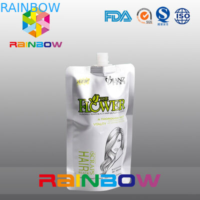 কাস্টমাইজড মুদ্রণ হোয়াইট স্ট্যান্ড শ্যাম্পু / তরল / পানীয় খাদ্য জন্য স্পাউথ পাউন্ড আপ