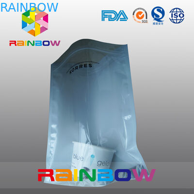 কাস্টমাইজড লোগো পরিষ্কার ফ্রন্ট এন্টি স্ট্যাটিক ঢালাই পলি ব্যাগ ইলেক্ট্রনিক ডিভাইসের জন্য জিপারের সাথে