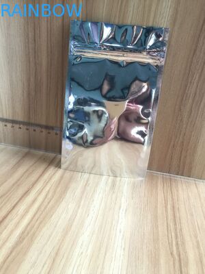 মাইলার ফয়েল জিপ লক ব্যাগ ছোট সমতল বীজ / মসলা / পাউডার / ময়দা প্যাকেজিং পাউচ