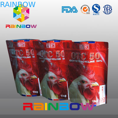 জিপার / প্লাস্টিকের খাদ্য গ্রেড পশু Tukey খাদ্য ব্যাগ সঙ্গে পোষা খাদ্য পাউন্ড স্ট্যান্ড আপ