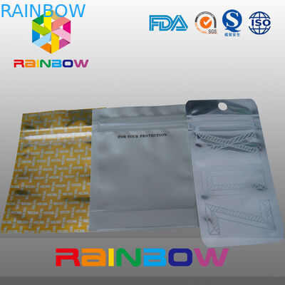 চা জন্য জিমার ব্যাগ স্ট্যান্ড, প্লাস্টিকের পাইচ প্যাকেজিং নীচে গসেট ব্যাগ এবং হ্যান্ডেল